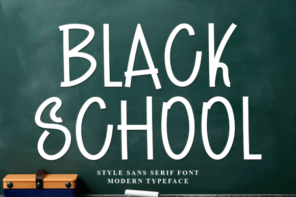 Black School: A Versatile Display Font for Web Design