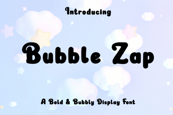 Bubble Zap: A Vibrant Display Font for Editorial Design