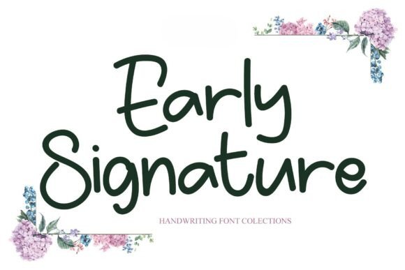 Early Signature: A Bold Playful Modern Display Font