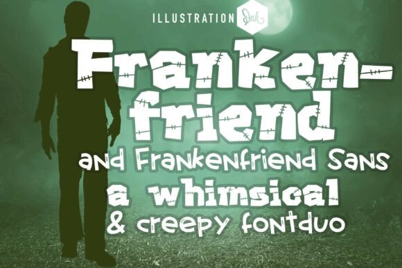 Frankenfriend Duo: A Spooky Font for Crafty Creators