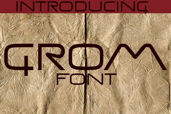 Grom: A Bold Typeface for Futuristic Branding