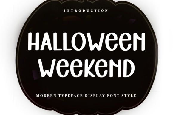 Halloween Weekend: A Display Font for Editorial Design