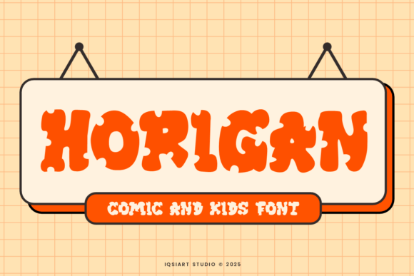 Horigan: A Playful Display Font for Digital Branding and Web Design