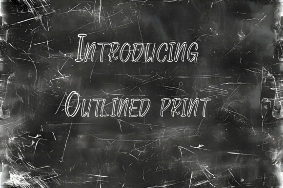 Outlined Print: A Versatile Font for Creative Campaigns