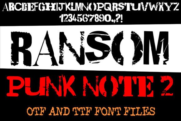 Ransom Punk Note 2: A Bold Display Font for Editorial Design