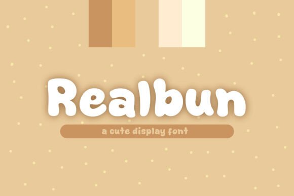 Realbun: A Display Font for Web Design and Brand Identity