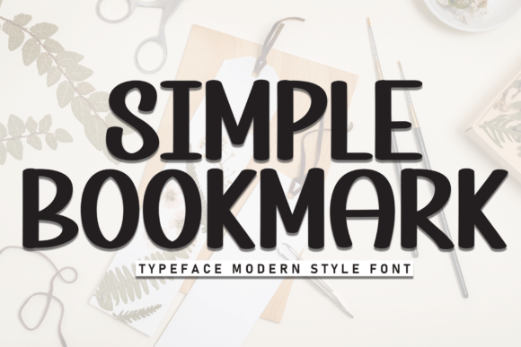 Simple Bookmark: A Versatile Display Font for Creative Crafters