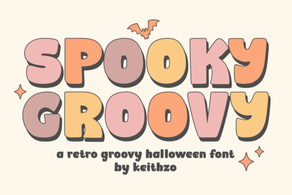 Spooky Groovy: A Vintage Halloween Font for Crafters and Designers