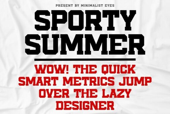 Sporty Summer: A Versatile Display Font for Editorial Design