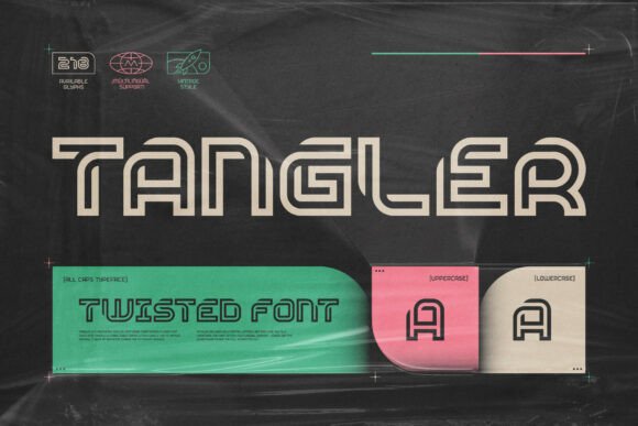 Tangler: A Geometric Font with Vintage Soul