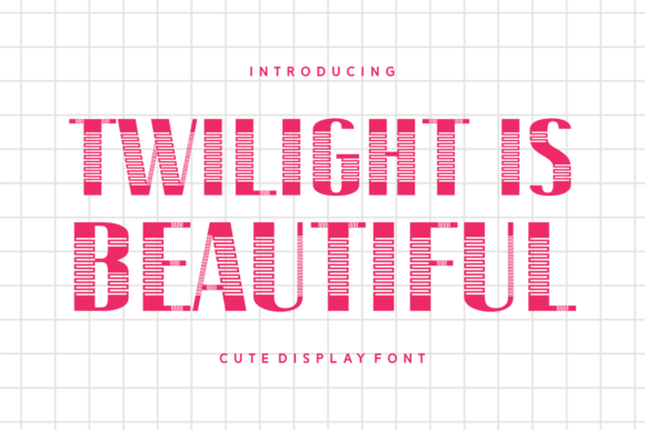 Twilight Is Beautiful Font for Web Design